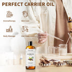 MAYJAM Jojoba Oil Organic USDA Certified 16 Oz, 100% Pure & Natural Jojoba Oils for Skin, Hair, Face, Nails, Body Massage, Cold Pressed Unrefined Carrier Oil for Essential Oils Mixing