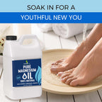 Pure Magnesium Oil Spray 64oz - Topical Magnesium Spray for Sleep & Feet - Extra Strength - USP Grade - 100% Natural and Organic Oil for Muscle Pain & Cramps - No Sprayer Included - Made in USA
