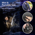 MOWETOO UV Flashlight, Portable Blacklight Flashlight, LED Torch with White and Ultraviolet Light Combo, Black Light Pet Urine Detector for Dog Cat Pee, ID Check, AC Leak, Bed Bug, Rocks, Resin (2)