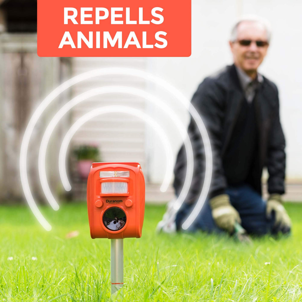 Duranom ultrasonic Animal Repellent Solar Powered