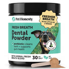 Pet Honesty Vet Approved Dog Teeth Cleaning Powder, 30 Servings