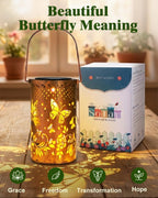 DIBIEECN Butterfly Solar Lanterns Outdoor Waterproof, Gifts for Women