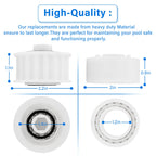 Automatic Robotic Pool Cleaner Replacement Parts, Guide Wheels 4 Pack with 2 Pack Pulley Gears 3884997-R6 for Maytronics Dolphin, Nautilus CC Plus Pool Cleaner M200/M400/M500 &Dx3/Dx4/Dx6