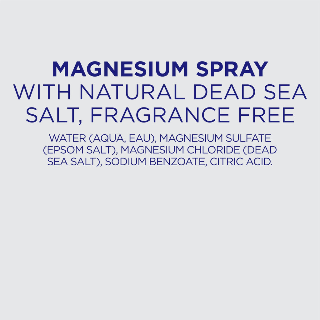Dr Teal's Magnesium Spray with Natural Dead Sea Salt, Fragrance Free, 8 fl oz (Pack of 2)