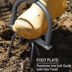 Jardineer Hand Tiller for Gardening, Manual Twist Tiller Cultivator, Heavy Duty Garden Claw, Soil Loosener & Lawn Aerator for Soil Mixing, Garden, Flower Box and Raised Bed