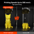 Kexcelled High Speed ABS Filament 1.75mm,500mm/s Rapid Orange ABS 3D Printer Filament for Fast Printing,Heat Resistant Highly Resistant Durable 1KG Spool (2.2 LBS)