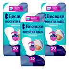 Because Overnight Booster Pads Fit All Adult Diapers, Helps Keep Your Adult Diaper Active All Night, Adds 4 Cups to Incontinence Underwear, Extra Absorbency, 60 Count