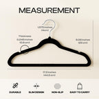 Utopia Home Velvet Hangers, Black, 50 Pack