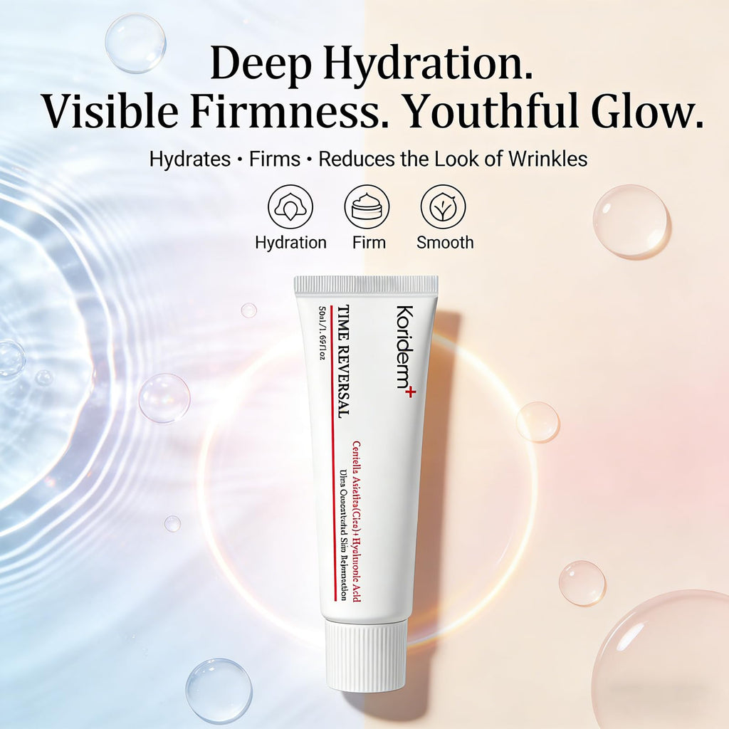 Koriderm Cream, All-In-One Skin Moisturizer Cream for Face, Lotion - Nourishing, Hydrates, Firms & Reduces Wrinkles with Centella Asiatica (Cica), Collagen & Hyaluronic Acid (1Pc)