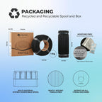 Polymaker Panchroma Refill Spool Matte Sapphire Blue PLA 3D Printing Filament Refill, Compatible with All Reusable Spools and All Major FDM 3D Printers, Tangle-Free, Vibrant Colors, 1.75mm 1kg