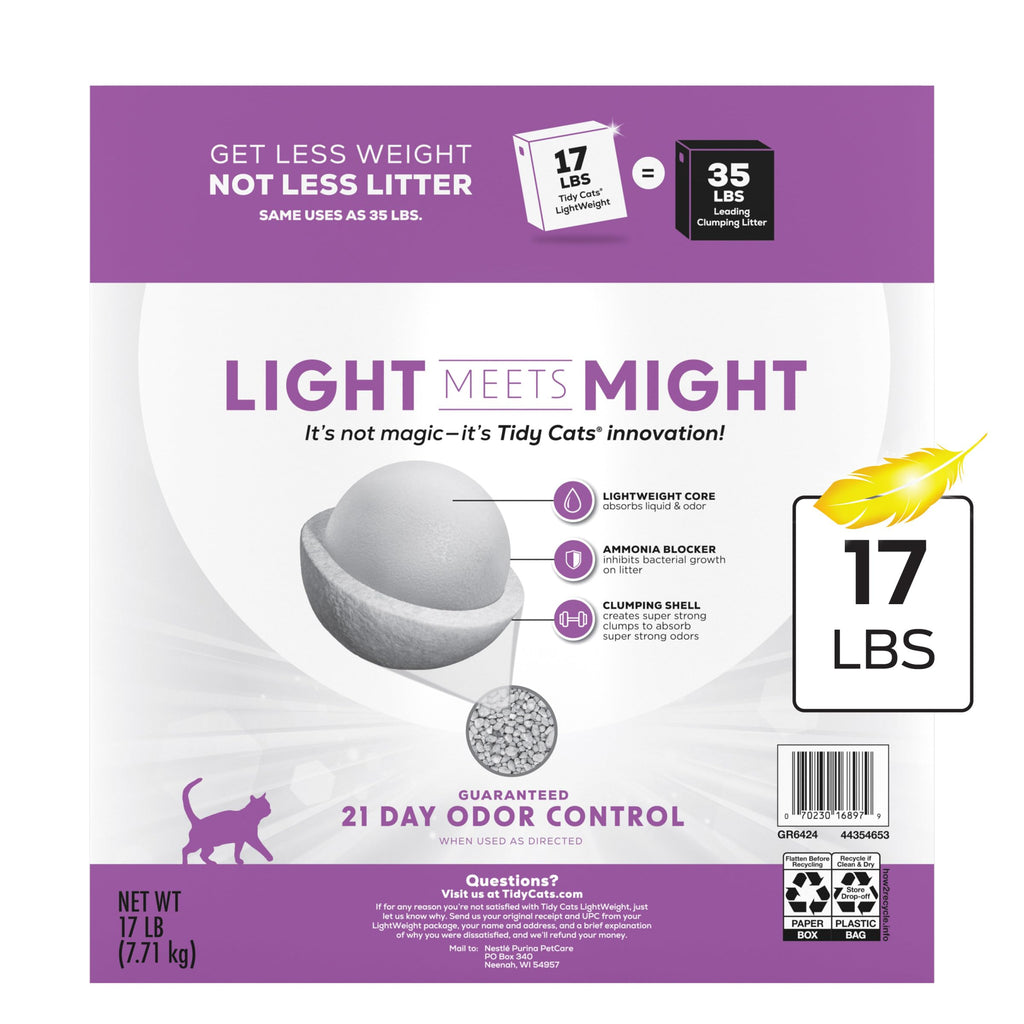 Purina Tidy Cats LightWeight Glade Clean Blossoms Litter, 17 lb