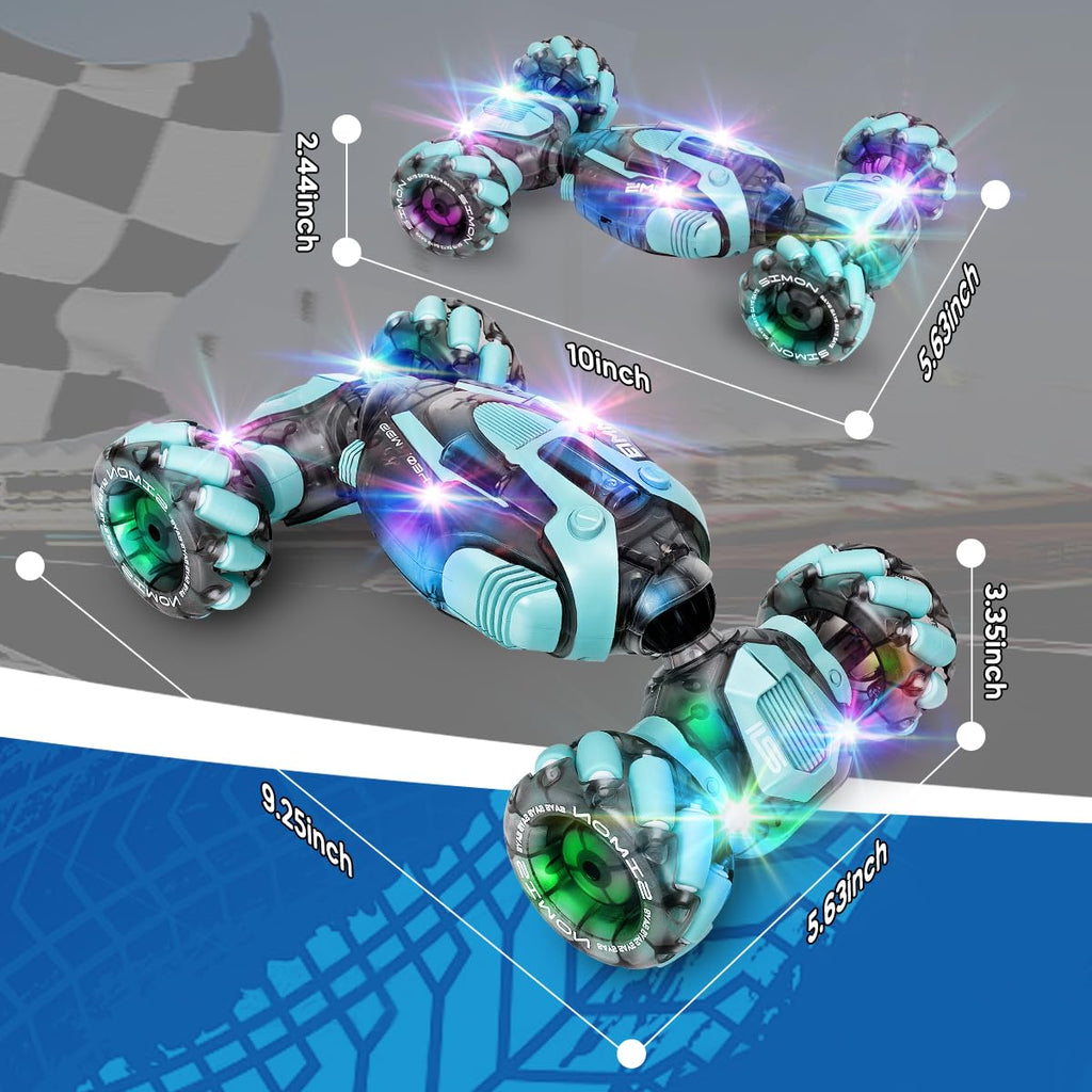ZMMB Gesture Sensing RC Stunt Car - Best Gifts for Boys 6-12 Year Old 360° Rotating 4WD Remote Control Transform Hand Controlled Car Birthday Presents for Kids Age 7 8 9 10 11 yr