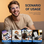 Ynaahi Blue Light Glasses for Men Women, Blue Light Blocker, 99% UV Protection. Ideal for Computer Use, Gaming, Reading.