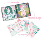 Stephen Joseph, Travel Tin Magnetic Dress Up,Bunny and Cat Small, 40 unique pieces