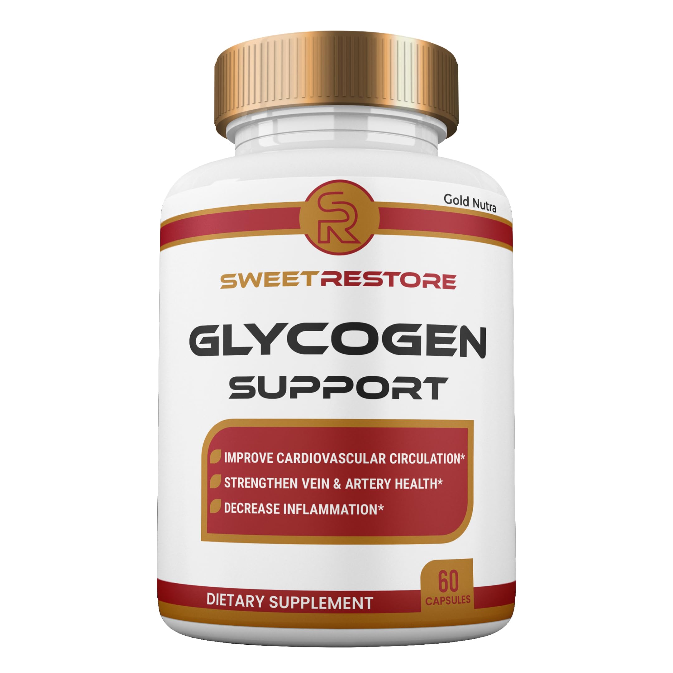 Gold Nutra Sweet Restore Capsules, All Natural Maximum Strength Sweet Restore Glyco Pills, 1 Month Supply (1 Pack)