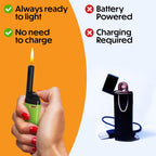 BIC EZ Reach Lighters, Long Metal Wand Candle Lighter, Home Décor Collection, 6-Pack (Designs May Vary)