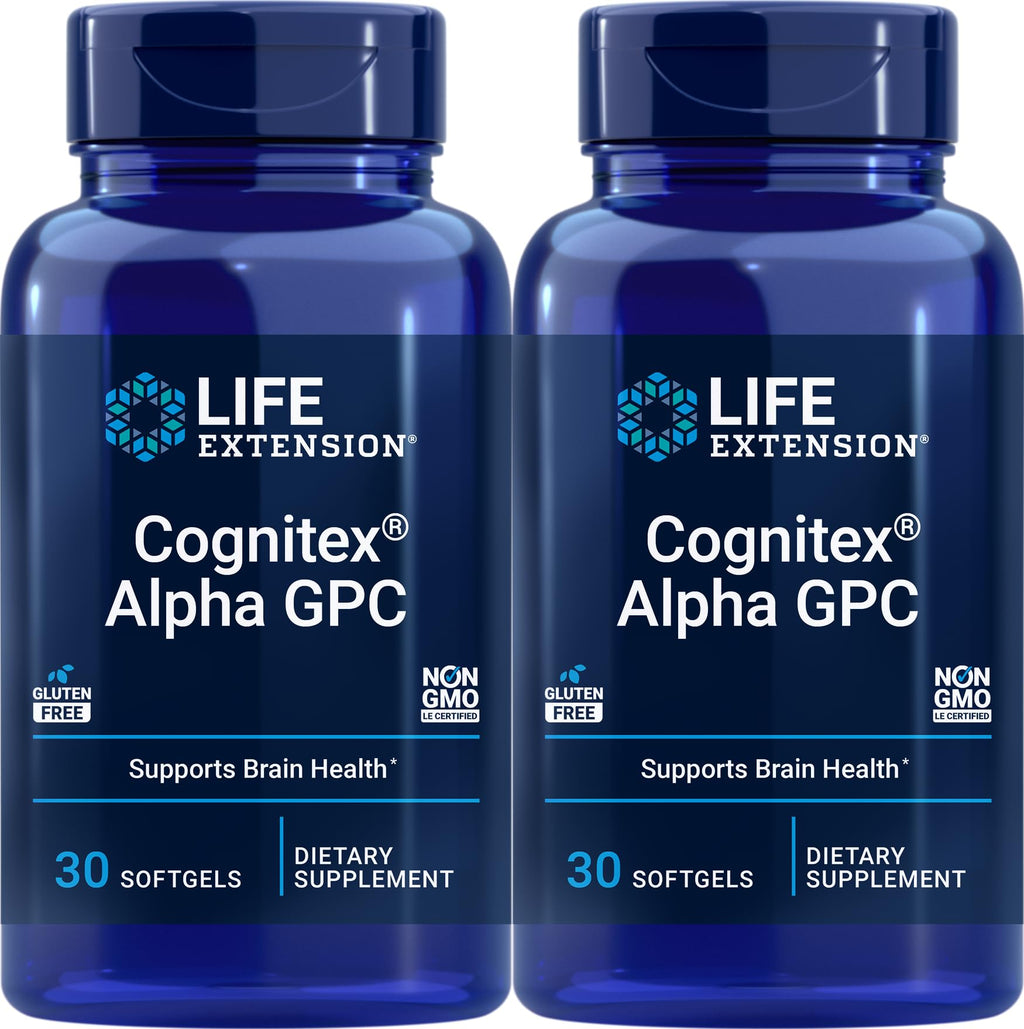 Life Extension Cognitex Alpha GPC, 30 Softgels (Pack of 2)