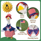 Gaggleville Uncle Sam Goose Outfit, Fits Large 23" H Statue, by Fox Valley Traders