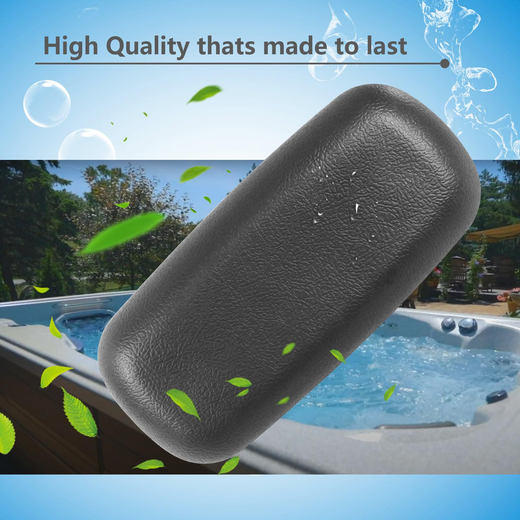 XQK 2 Pack Hot Tub Compatible with Master Spas Pillow - Generic Charcoal Grey Flat Pillow Starting in 2009 HTCP8-05-0094 / X540720 / MASX540720