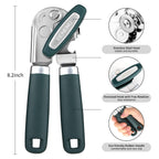 Beneno Heavy Duty Hand Can Opener Manual with Magnet Lid Remover, Green