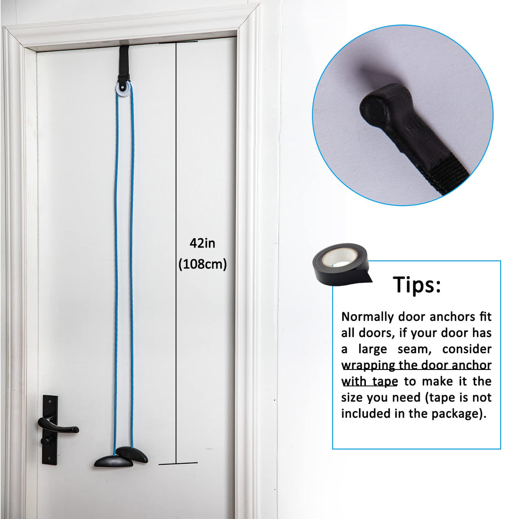 Shoulder Pulley Over The Door Physical Therapy System, Exercise Pulley for Physical Therapy, Alleviate Shoulder Pain and Facilitate Recovery from Surgery (10PCS-Blue)