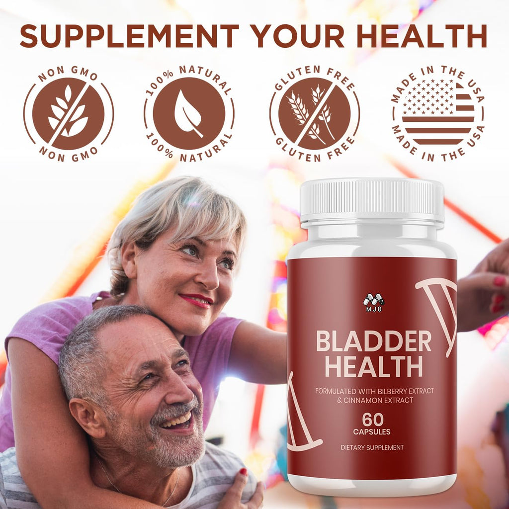 (2 Pack) Bladder Health Capsules, Official BladderHealth Pills with All Natural Ingredients, Support Bladder Health & Wellness Naturally,Max Strength Urinary Comfort Supplement Vitamins (120 Capsules)
