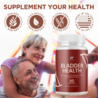 (2 Pack) Bladder Health Capsules, Official BladderHealth Pills with All Natural Ingredients, Support Bladder Health & Wellness Naturally,Max Strength Urinary Comfort Supplement Vitamins (120 Capsules)