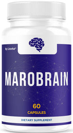 Marobrain Capsules - Official Marobrain Supplement Pills Daily Support Brain & Mermory Focus, All Natural Advanced Premium Formula for Overall Health & Wellness, 60 Capsules for 1 Month