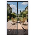 FEGO Magnetic Screen Door Fit Door Size:32"x82", Screen Itself Size 34"x83", Enjoy Breeze, Hands Free Entry, Reinforced Fiberglass Mesh Anti-Tearing, Pet & Kid Friendly, Strong Magnets for Patio/Front