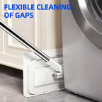 2026 New Snap Grip Mini Mop with 5 Reusable Cloths for Dry Wet Disposable Pads, Zero-Touch Automatic Gripping Multi Surface Quick Cleanups for Alternative to Swiffer Sweeper