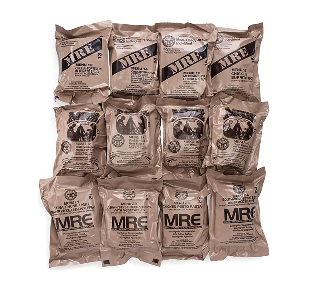 Wornick Sopacko, Ameriqual MRE Meals Ready to Eat Inspection dates 2025 or 2026 or Better , Emergency Food Supply, Survival Camping Outdoor (INSPECTION DATE IS NOT EXPIRATION DATE) 12 Pack(A & B Case Bundle, 2, Count)
