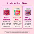 OLLY Prenatal Multivitamin Gummy, Daily Multi Blend for Mommy & Baby, Folic Acid, Omega 3 DHA, Vitamins A & D, Sweet Citrus Flavored, 42 Day Supply - 84 Count
