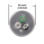 BOJACK 70+5uF 70/5MFD ±6% 370V/440V CBB65 Dual Run Circular Start Capacitor for AC Motor Run or Fan Start or Condenser Straight Cool or Heat Pump air Conditioner