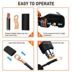 10pcs 8 Awg - #10 (M5) Sanuke Wire Lugs Ring Terminal Connectors Ends Heavy Duty for Battery Cable Lug Wire Electrical Eyelets with 3:1 Dual Wall Adhesive Heat Shrink