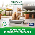 Fresh News Original Pellet Non-Clumping Paper Cat Litter, 25 Pound