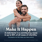 Eu Natural Conception for Him - Male Fertility Supplements with Ashwagandha, Folate & Zinc - Sperm Count, Motility & Strength Support - Fertility Support for Men, 60 Vegetarian Capsules