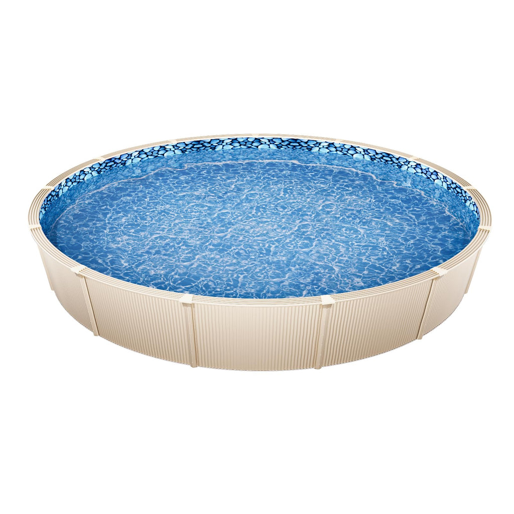 VEVOR 18-ft Round Above Ground Pool Liner, Unibead Pool Liners, Standard Gauge, 52inch Wall Height, Designed for Steel Sided Above-Ground Swimming Pools