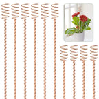 10 Pack 17" Electroculture Plant Stakes, Long Copper Garden Stakes, Electroculture Copper Coil Antennas for Growing Garden, High-Yield, Eco-Friendly