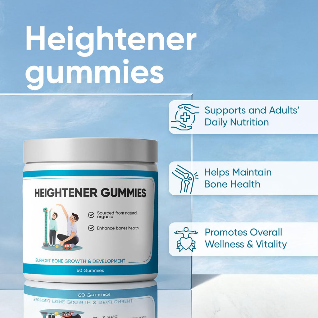 SPEORARY Heightener Gummies with Vitamin C, Vitamin D, Calcium & Ashwagandha – 60 Gummies