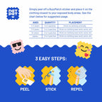 NATPAT BuzzPatch Mosquito Patch Stickers for Kids - All Natural, Plant Based Ingredients, Non-Toxic, DEET Free, Citronella Insect Patches, for Toddlers, Babies, Children (2 Pack, 96 Units)