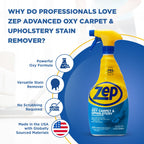 Zep ZUOXSR32 Advanced Oxy Carpet and Upholstery Stain Remover 32 Fl Oz, Pack of 1