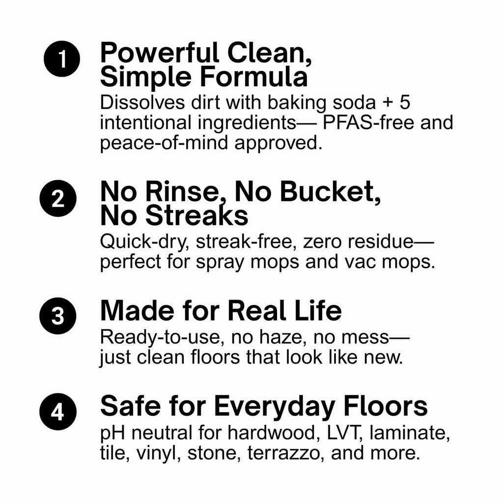 Quick Shine Multi Surface Floor Cleaner 27oz, 6Pk | Ready to Use-Streak Free- No Rinse | Use on Hardwood, Laminate, Luxury Vinyl Plank & Stone | Use in Spray Mops & Vac Mops | Safer Choice Cleaner