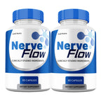 Nerve Flow Supplement Pills, NerveFlow All Natural Nerve and Cognitive Supplement Pills, 2 Month Supply (2 Pack)