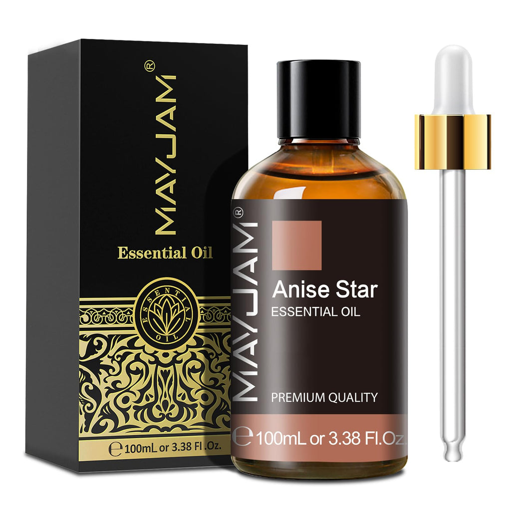 Chamomile Essential Oil 100ML/3.38FL.OZ, MAYJAM Premium Chamomile Oil Essential Oils with Glass Dropper, Great for Diffuser and Candle Making