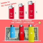 Custom Lighter Stickers with Own Pictures, Personalize Lighters PVC Film Wraps Reusable up to 3 Times - 6 Pack Upload 6 Photos Suitable for Bic Pocket Lighter Ideal for Gifts