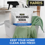 Harris Washing Soda, Sodium Carbonate, Laundry Booster and Multipurpose Cleaner, No Additives or Fragrances, 10lb