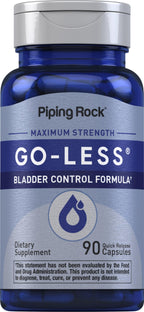 Piping Rock Bladder Control Pills for Women and Men | 90 Capsules | Maximum Strength Formula | Pumpkin Seed Extract | Non-GMO, Gluten Free Supplement