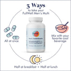 FullWell Men's Multivitamin - Daily Multivitamin for General & Reproductive Health - Supports Sperm Health & Hormone Balance - Fertility & Conception Support - Men's Prenatal - 120 Count (30 Servings)