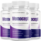 (3 Pack) Memocept Capsules, Official Memocept Pills with All Natural Ingredients, Advanced Vitamin Supplement Pills Supporting Health & Wellness, Max Strength Formula Crafted in the USA (180 Capsules)