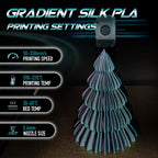 YXPOLYER PLA Filament Premium 2-Color Silk PLA 3D Printer Filament 1.75mm 1kg, Dual Color Black and Green Dual-Color Printing